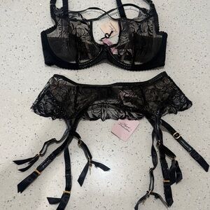 Black Lace Lingerie Set from Agent Provacatur